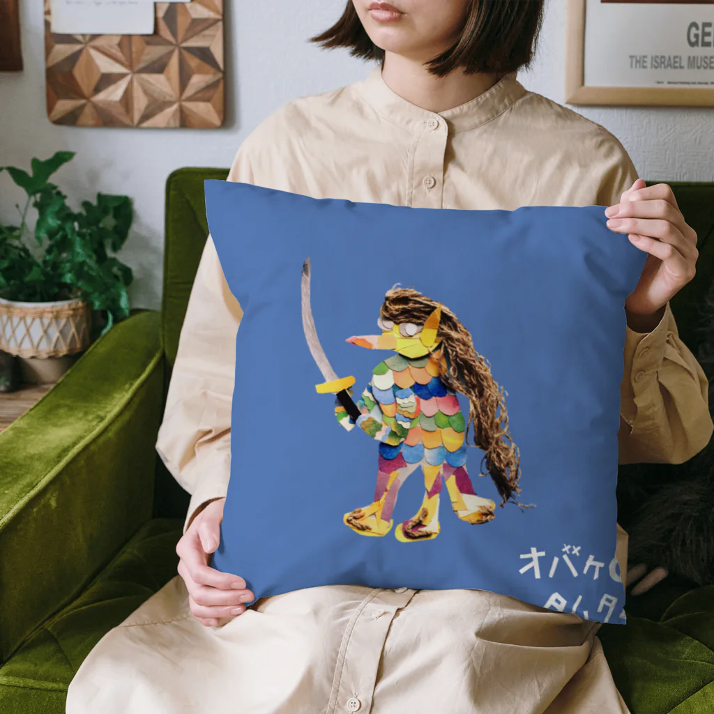 【全盲の絵描き】オバケのタムタムの【全盲の画家】アマビエ Cushion