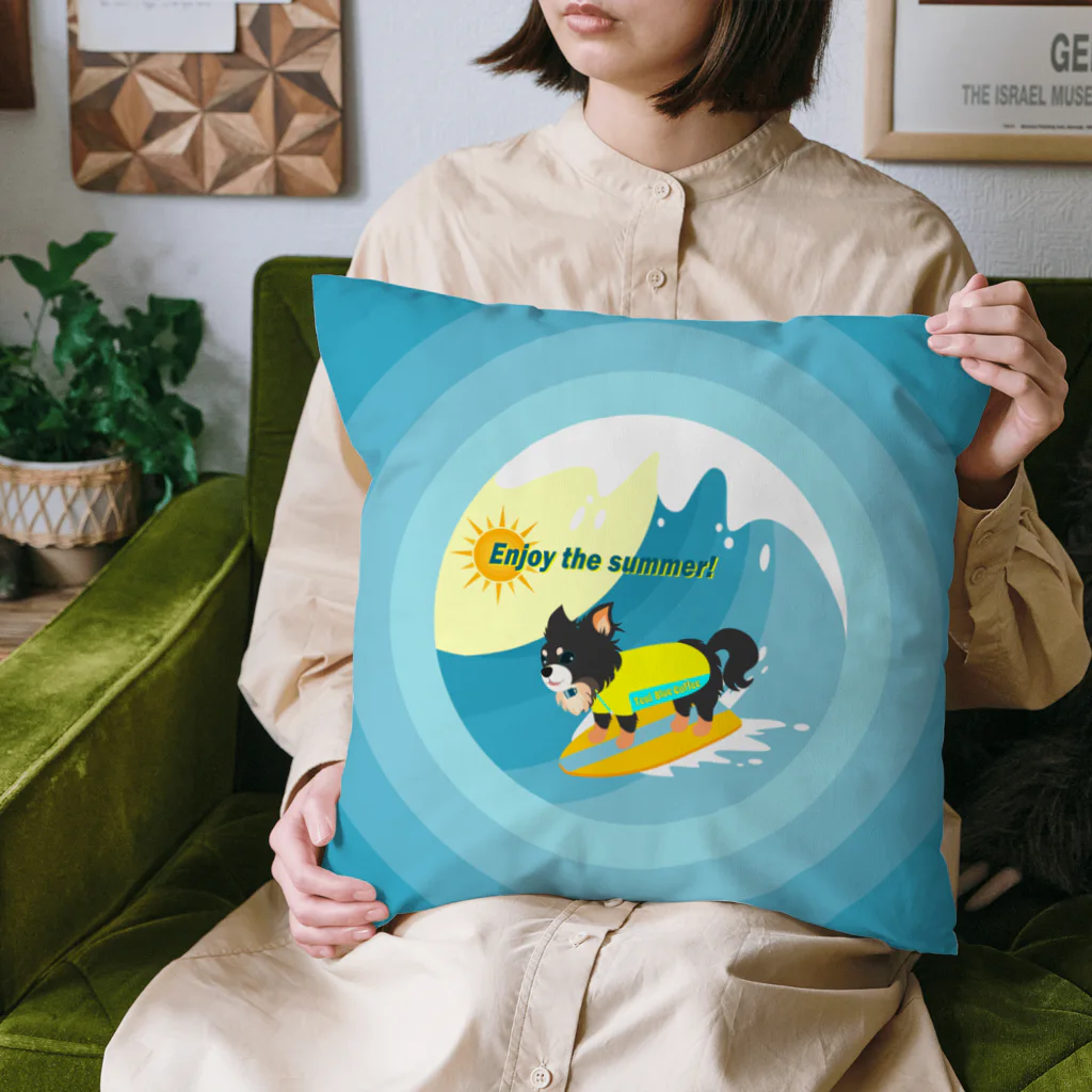 Teal Blue CoffeeのSummer vacation Cushion