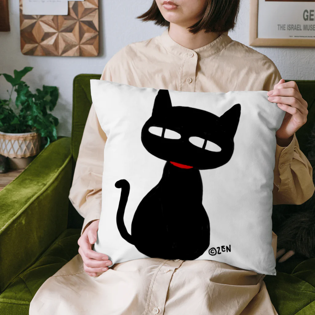 ZENの黒猫のKWU Cushion