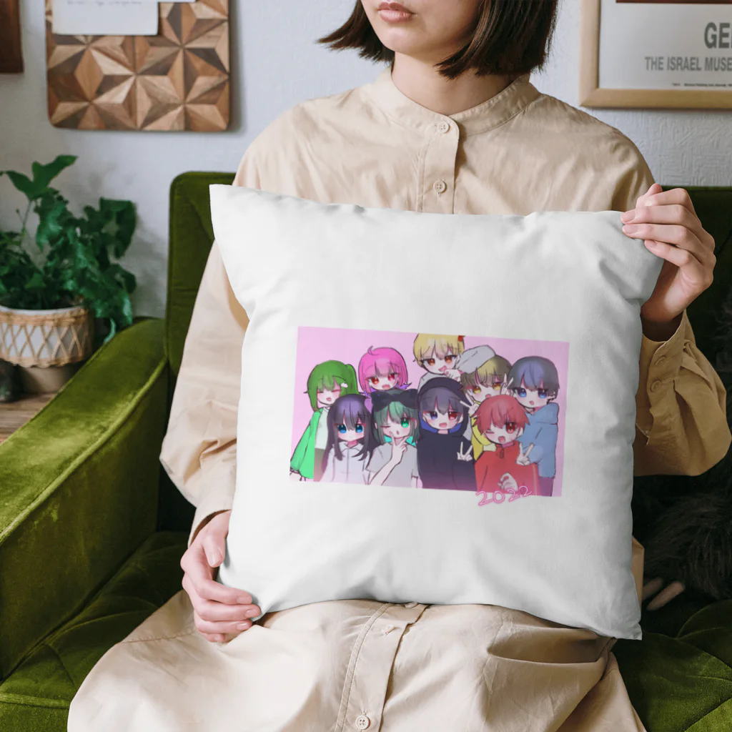 彩袋あーと展のからぐるぐっず Cushion