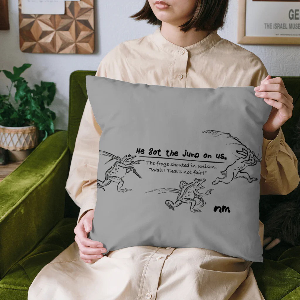 nanometerのnanometer『鳥獣戯画〜抜け駆け〜』クッション Cushion