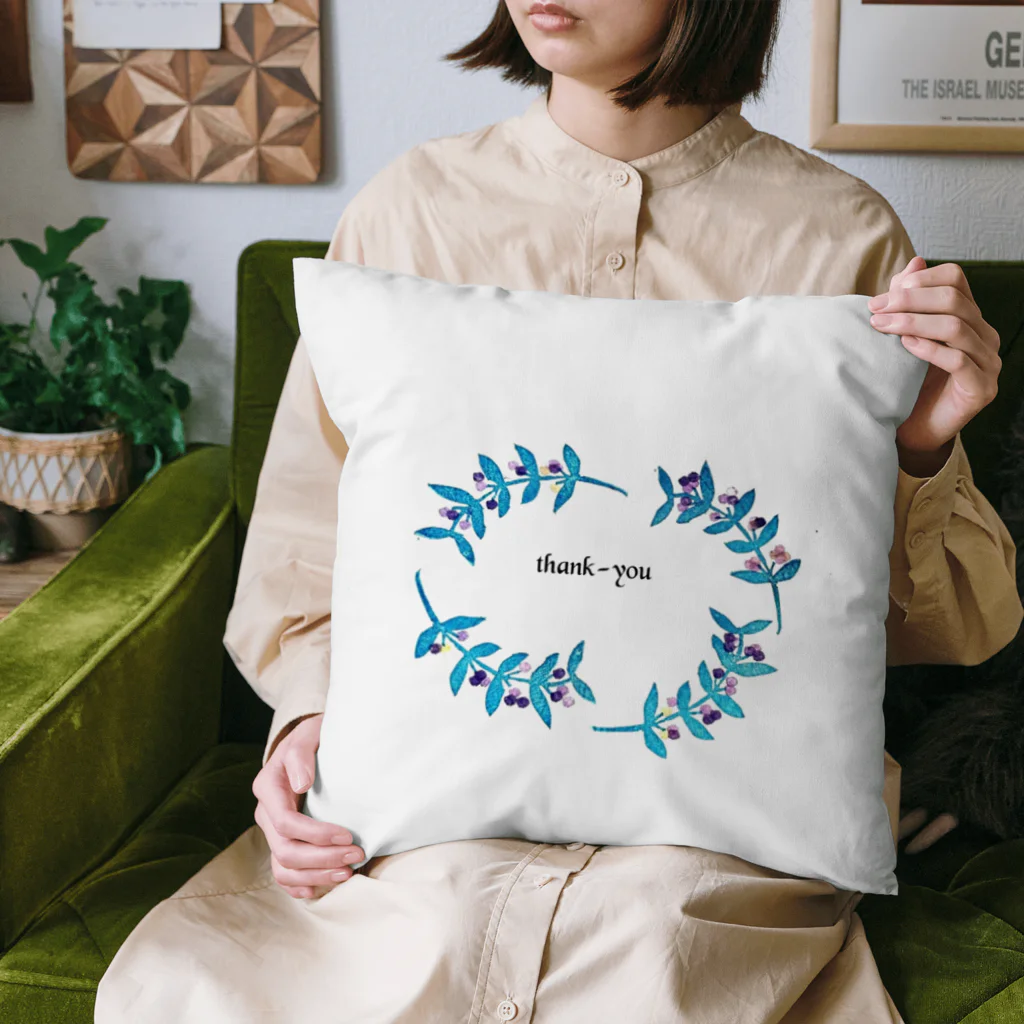 LAPIROSE STAMP SHOPのムラサキシキブ柄 Cushion