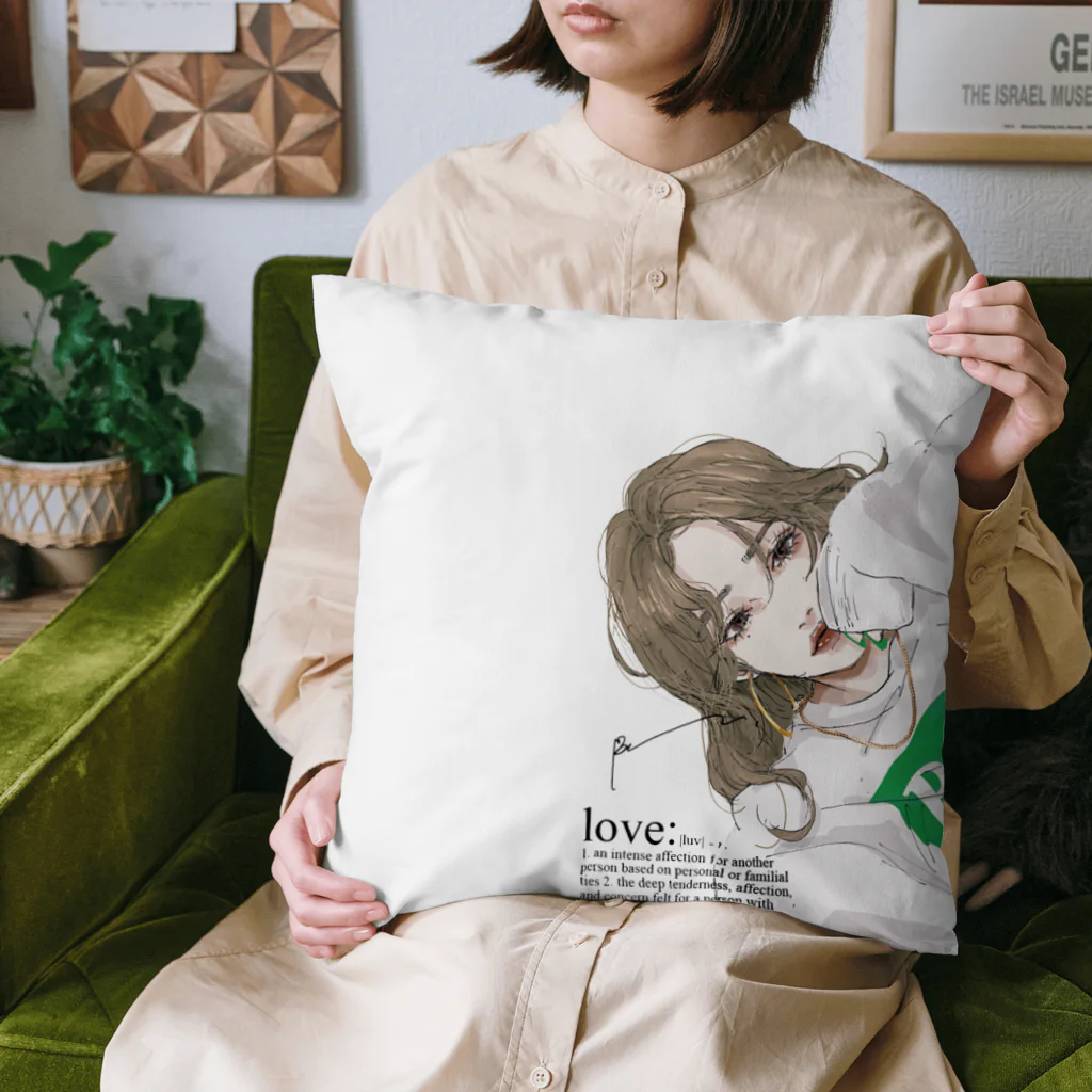 Ran.のpersistent love【green】 Cushion