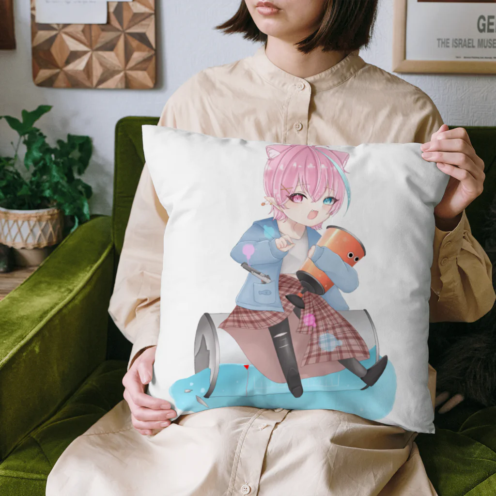 おふくん / offkun 新人VTuberの1周年おふくんグッズ Cushion