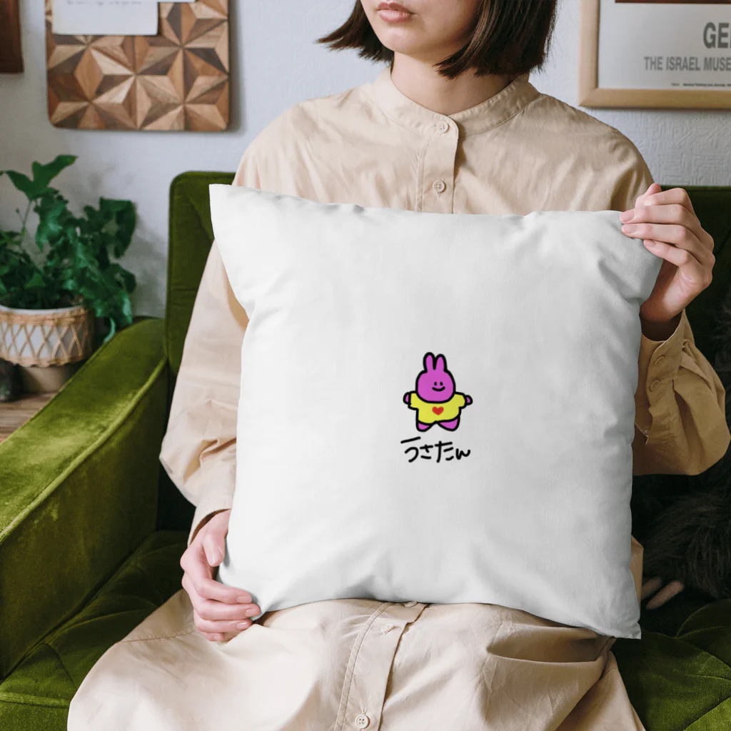 うさたん ( 二頭身うさぎ )のうさたんクッション Cushion