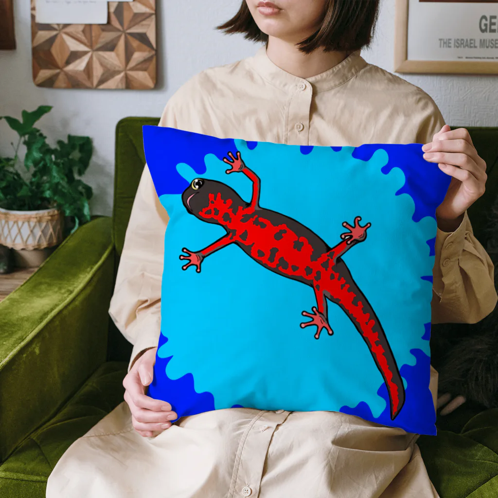 LalaHangeulのアカハライモリさん　文字無し Cushion