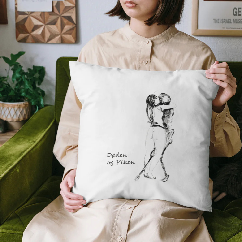 Hungry Freaksのムンク「死と乙女」 Cushion