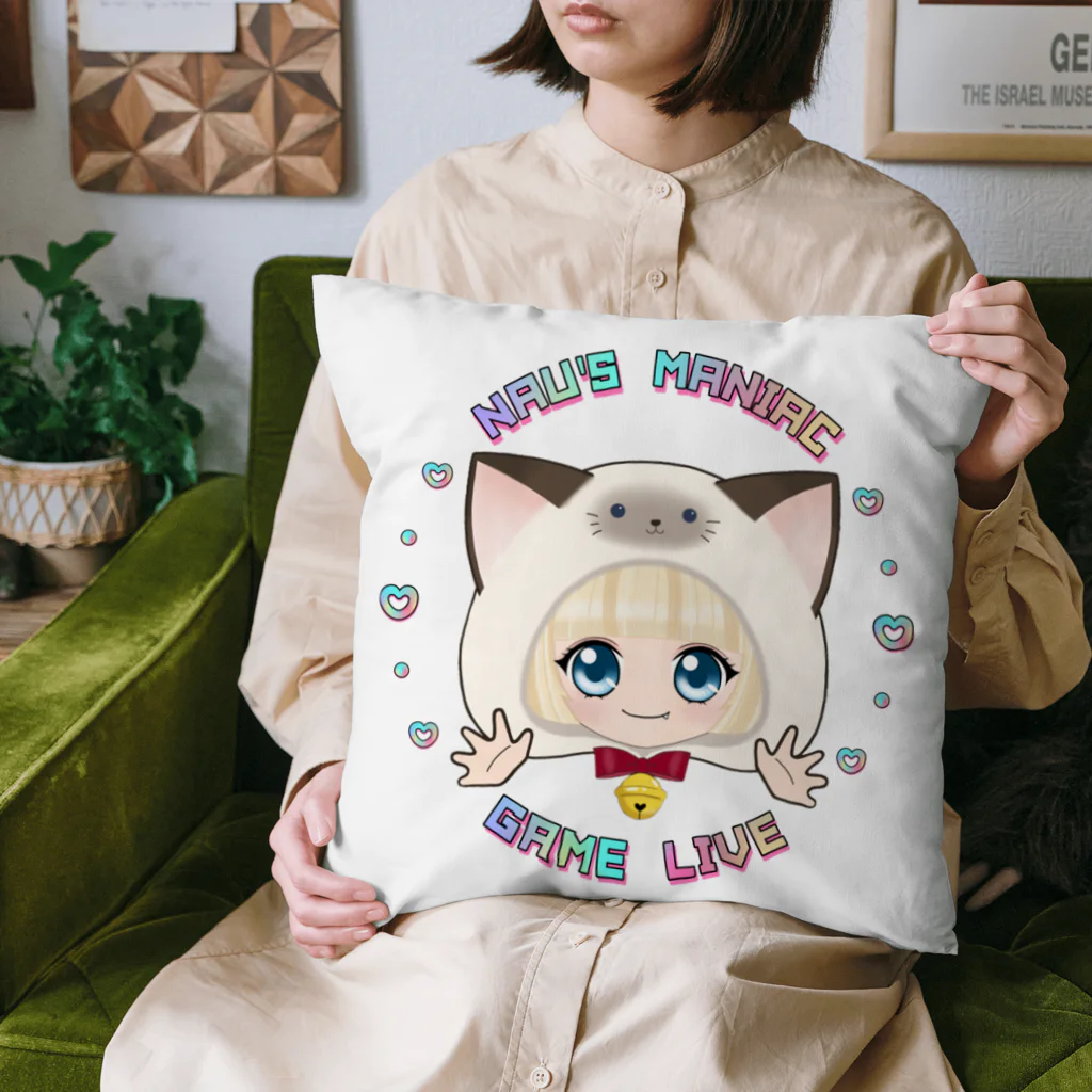 なうのお店のどアップなうちゃんクッション Cushion