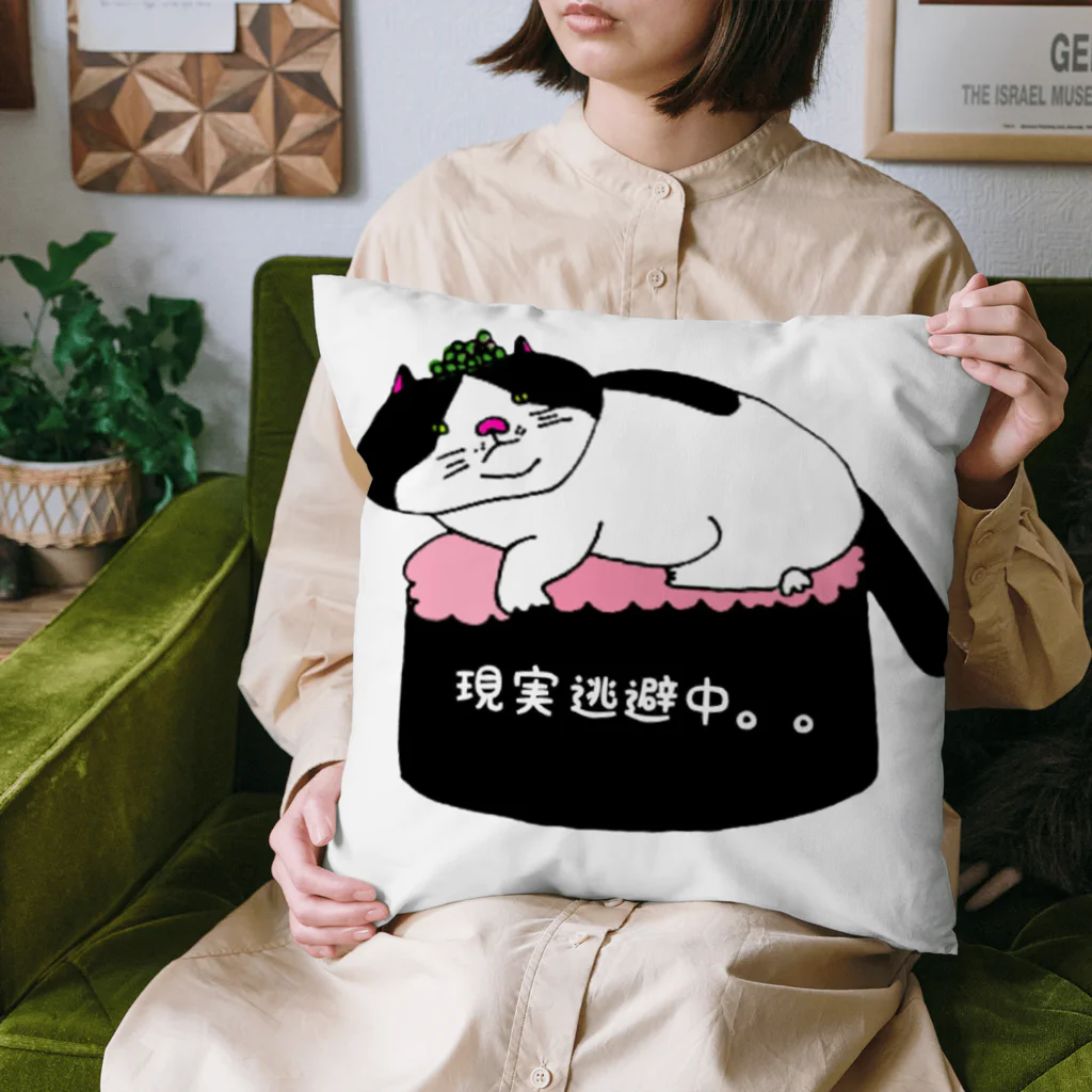 箱入りハチワレ猫　みょんの箱入りネコみょん Cushion