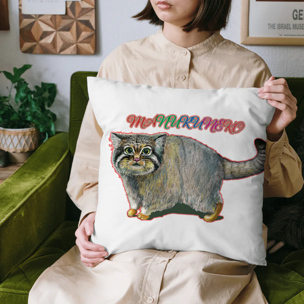 油絵描きの小物売り場のマヌルネコちゃん　グッズ Cushion