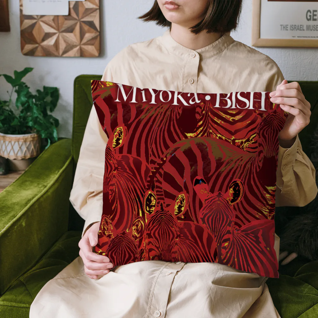 MiYoKa-BISHのRed Zebra by MiYoKa-BISH Cushion