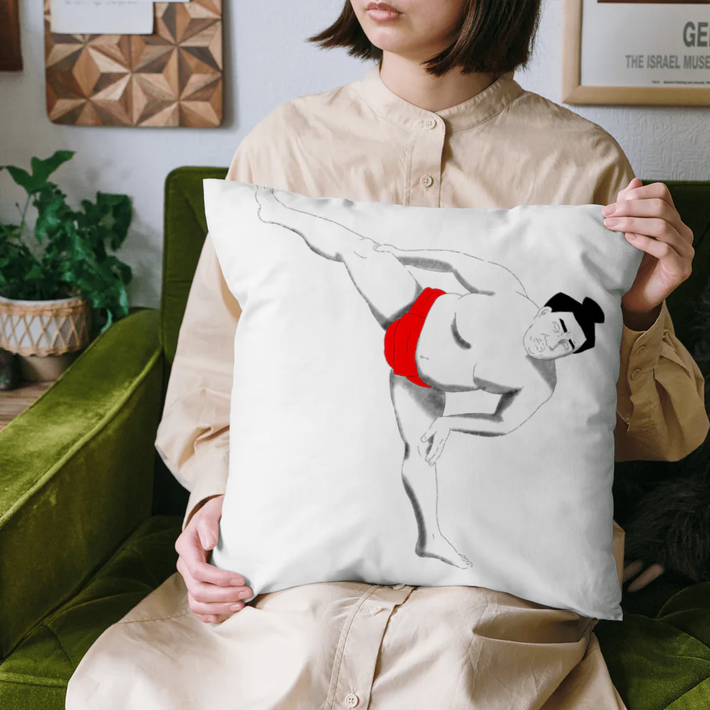 赤い四角の赤DOSUKOI Cushion