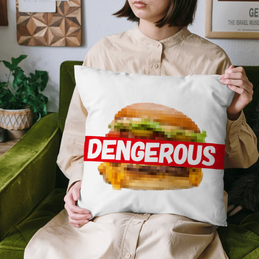 daddy-s_junkfoodsのDENGEROUS BURGER Cushion