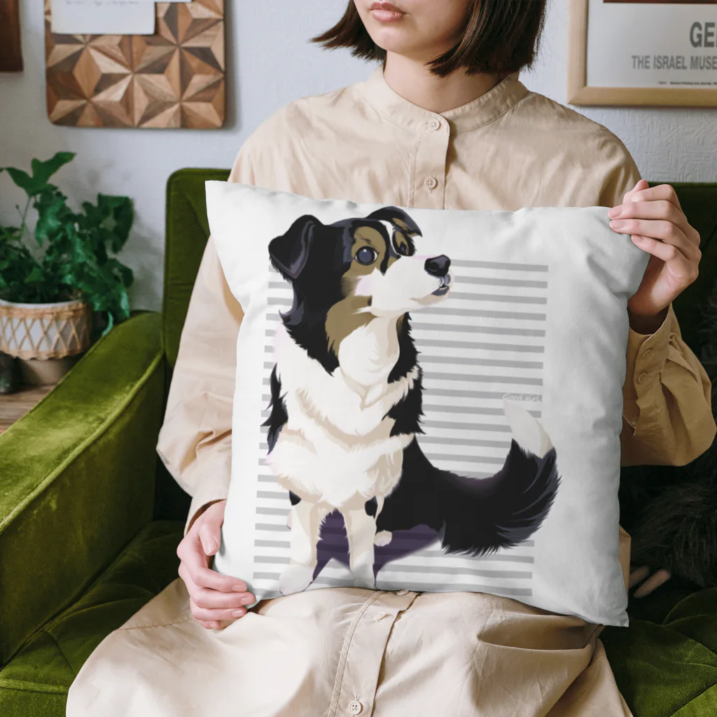 犬甘ちゃんの杜のコリーのメリちゃん Cushion