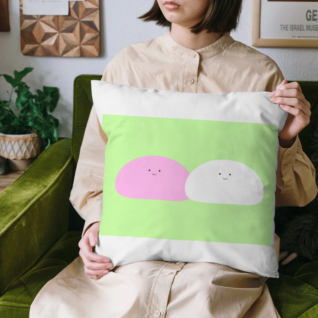 きんもくせいショップの紅白まんじゅうくん Cushion