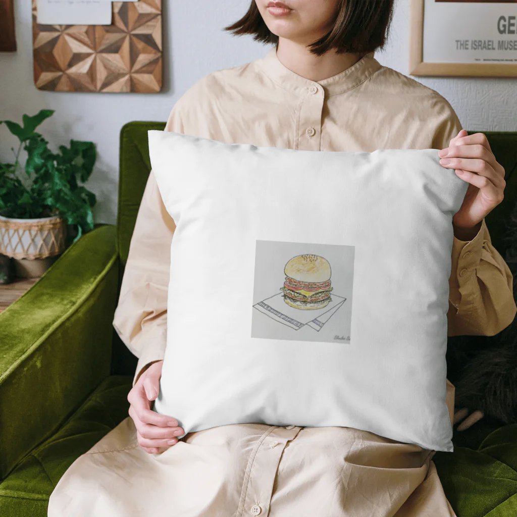 illustratorSHUKOのハンバーガー Cushion