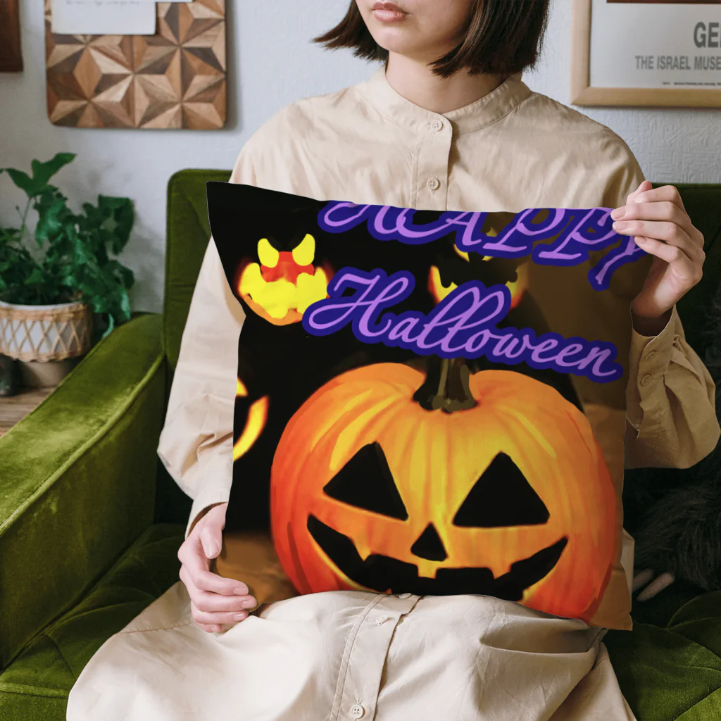 ガシャジャングルの HAPPY HALLOWEEN (ハッピー ハロウィン) Cushion