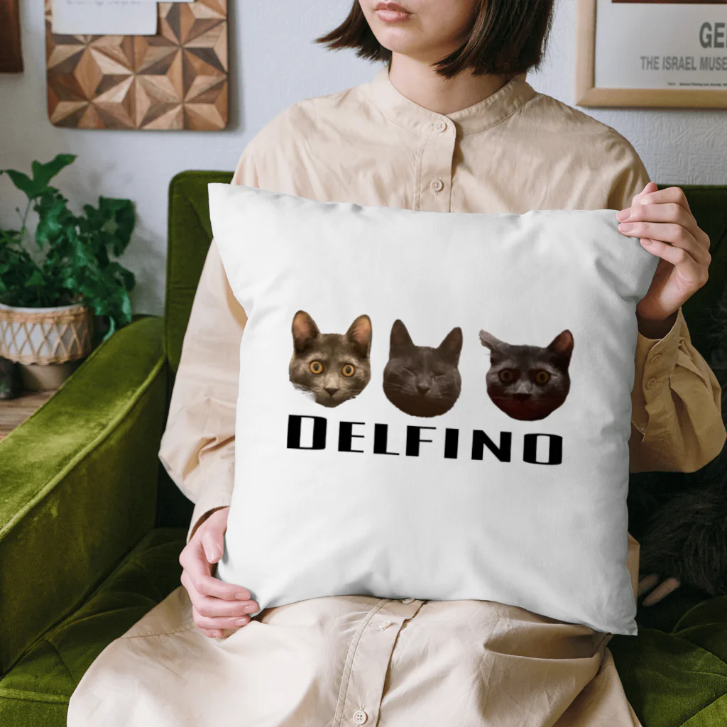 愛猫家のDelfino クッション