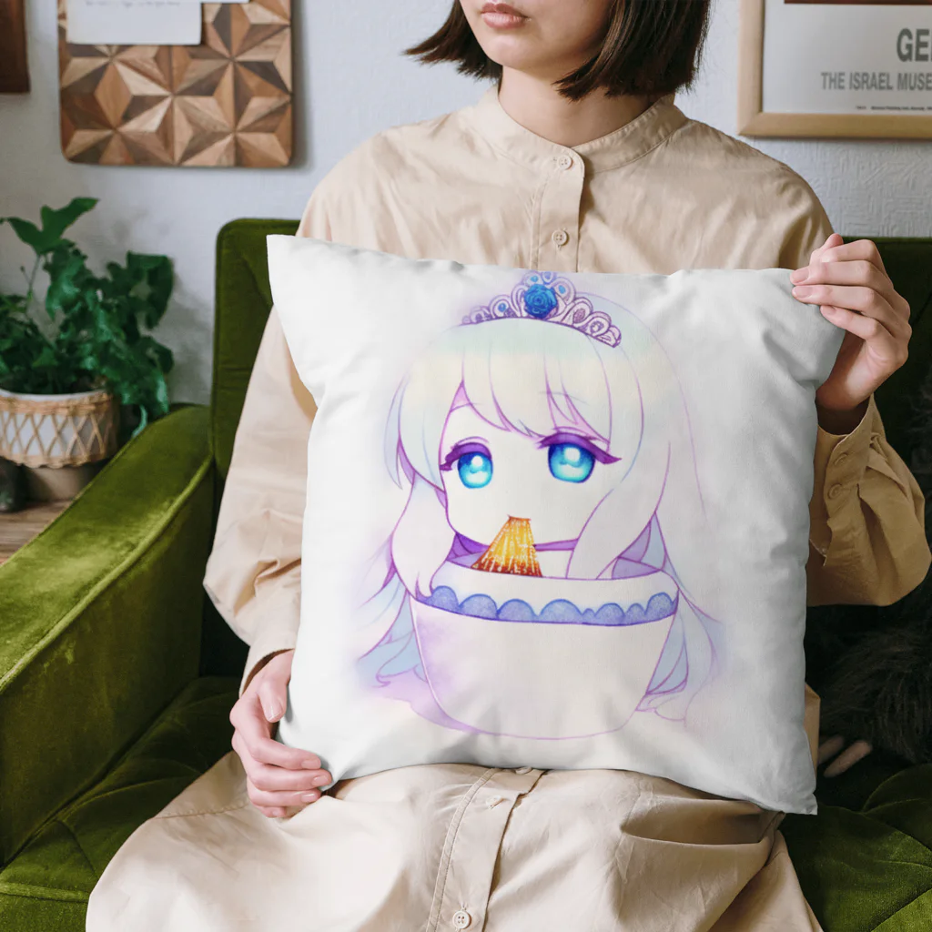 Shop.灯籠の『ラーメンを啜る姫君』 Cushion