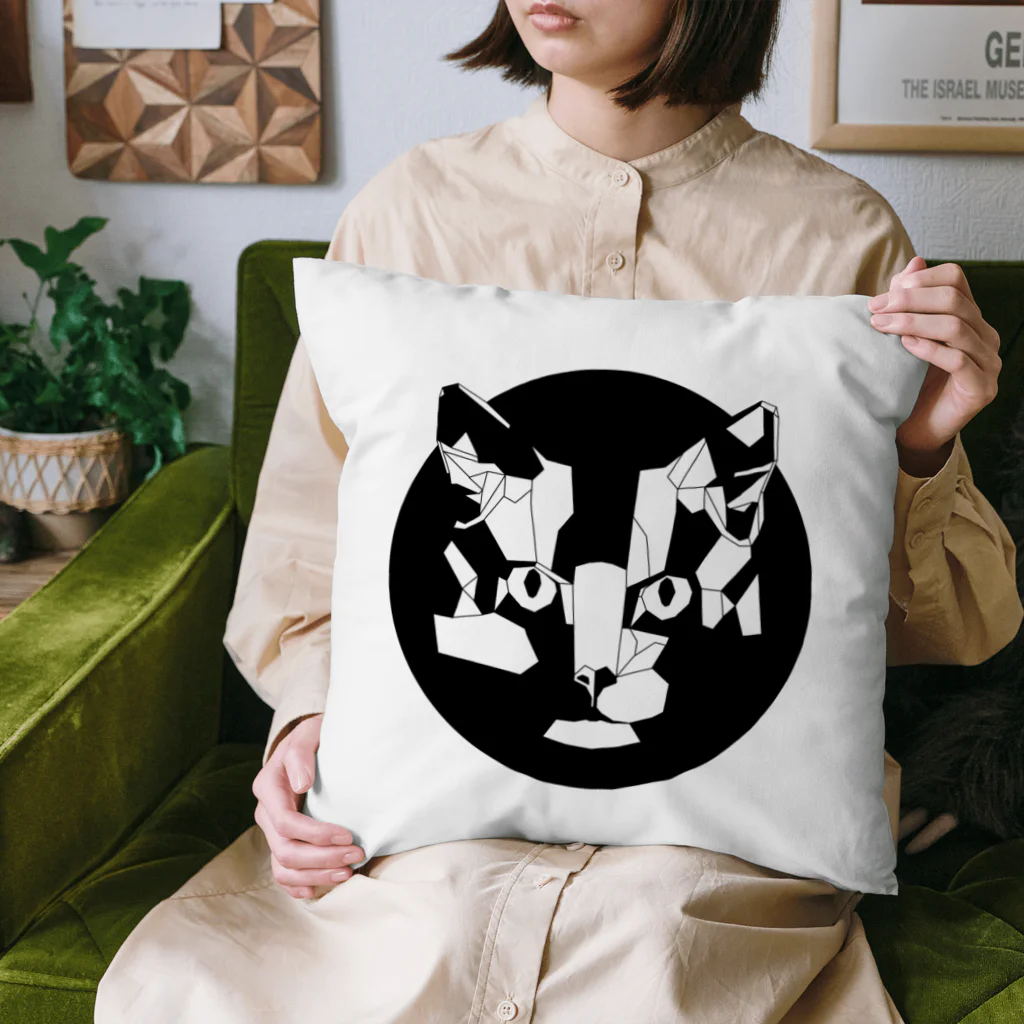 Fontaのジオメトリック猫 Cushion