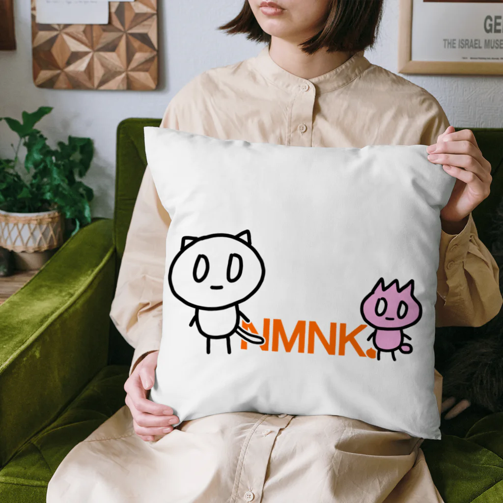 ねむねこのねむねこ＆ピコまる NMNKロゴ Cushion