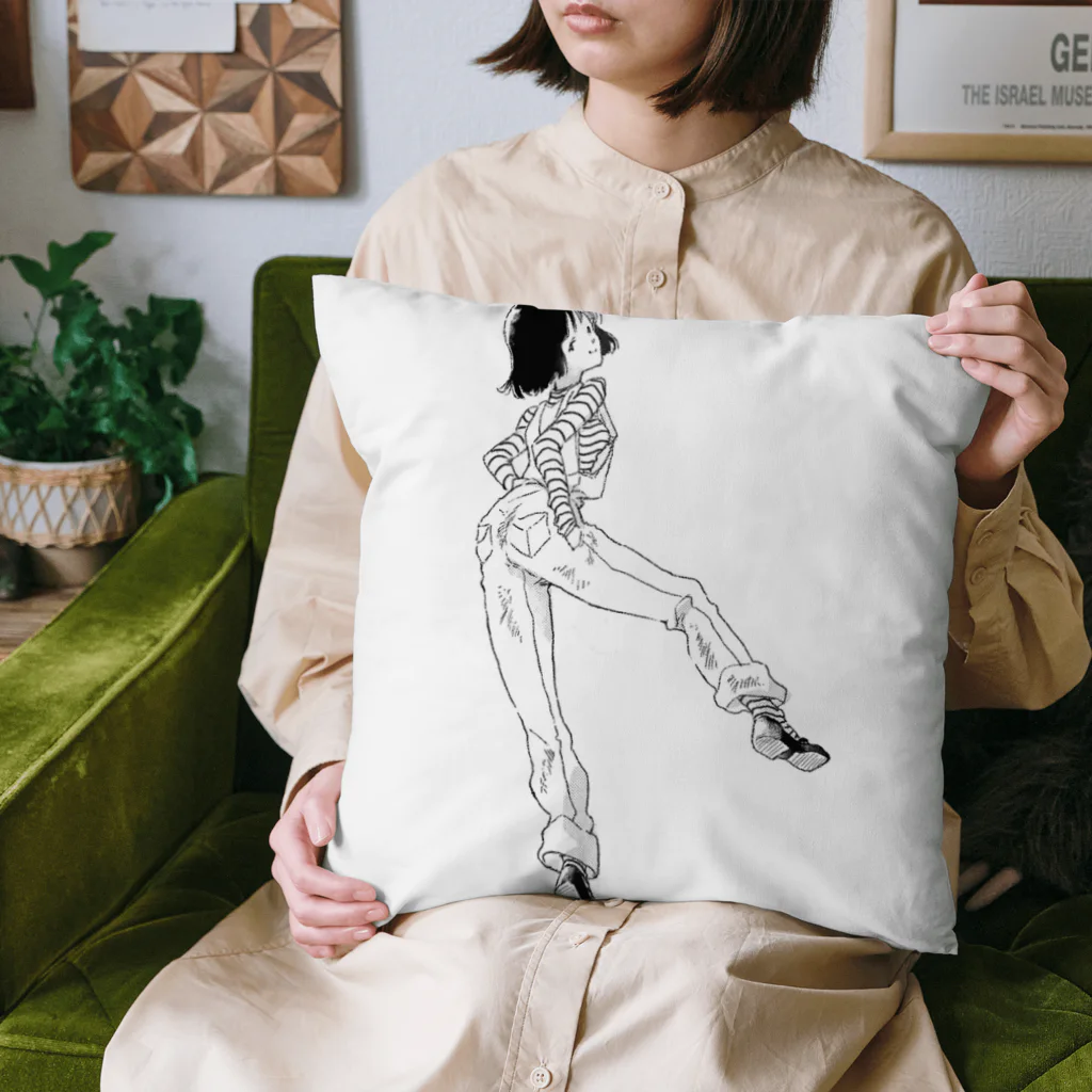 suu_uのオーバーオール女子 Cushion