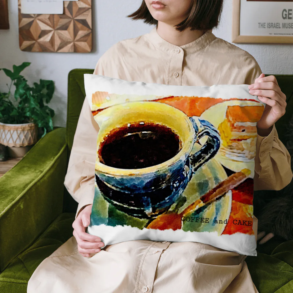 kazeou（風王）のCOFFEE and CAKE(アプリ加工) Cushion