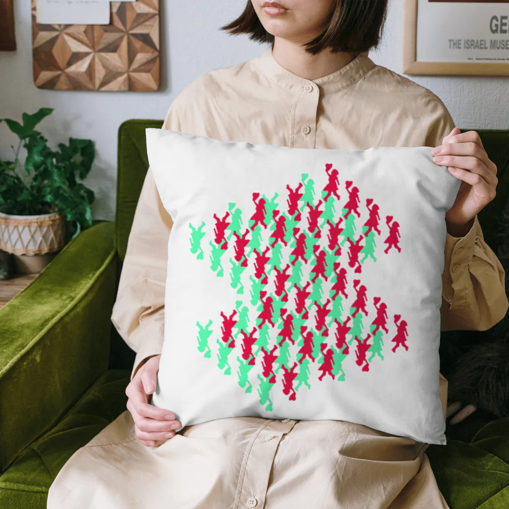 SAKURAMEDERUの麦わら帽子パターンA Cushion