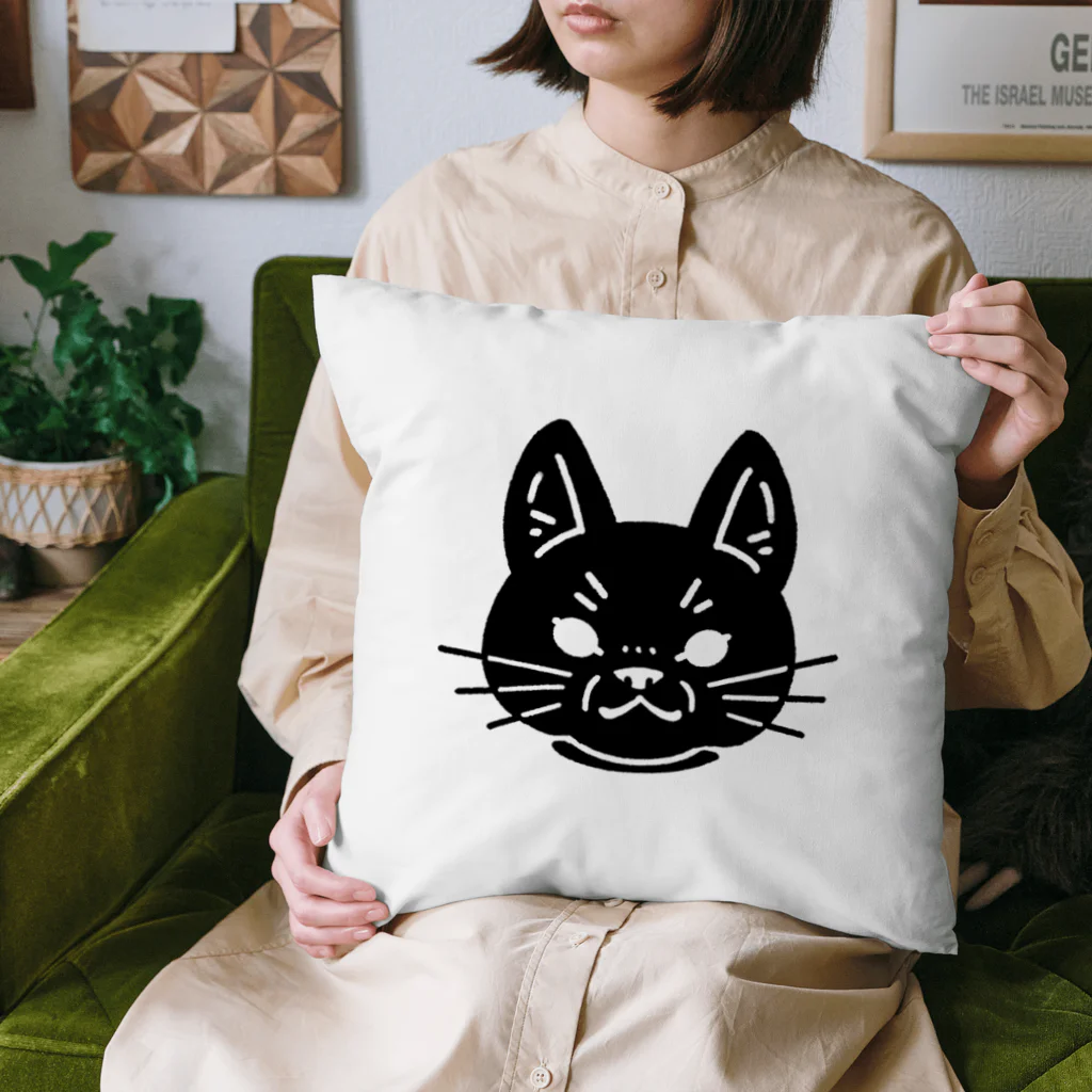 森のおかあさんのくろねこ Cushion