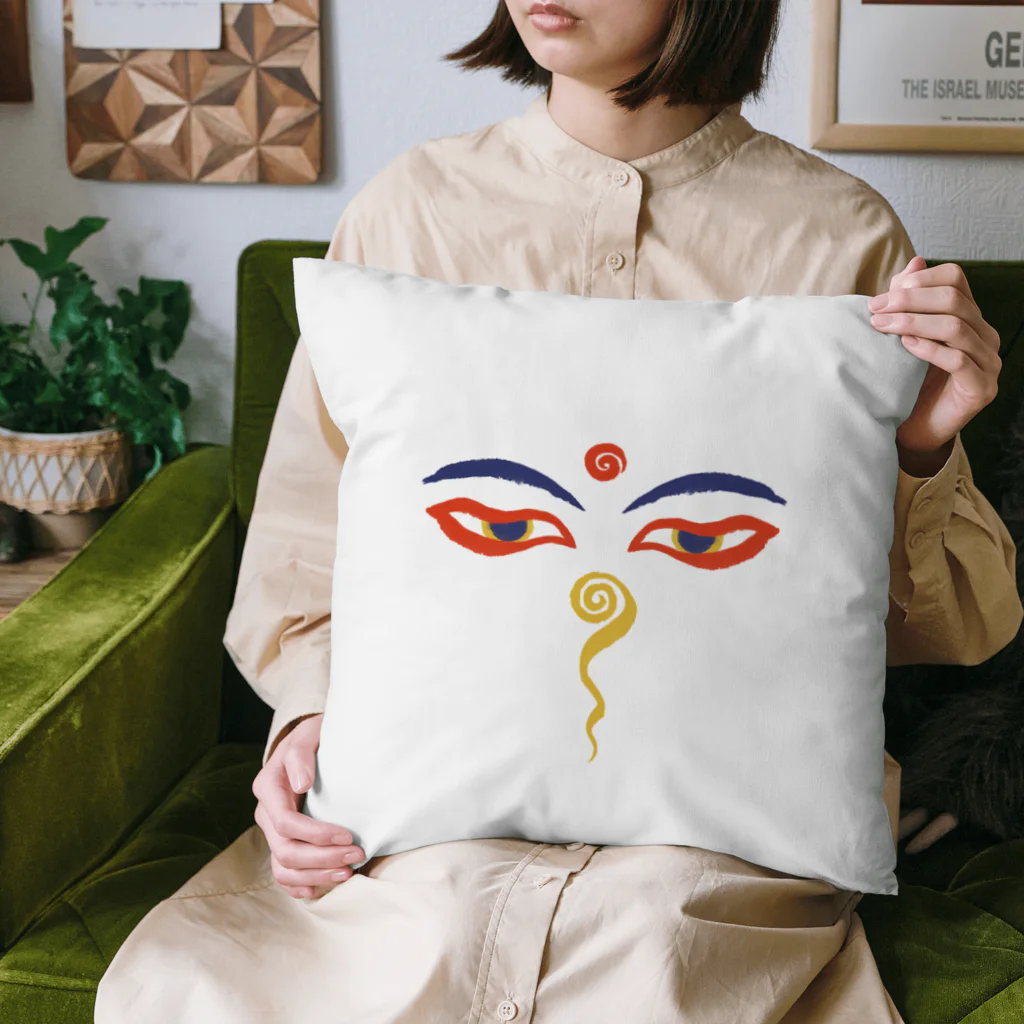 IZANAMI by Akane YabushitaのWisdom Eyes（ブッダの瞳） Cushion