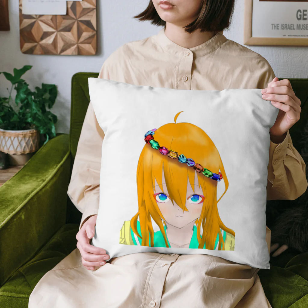 みみの宝石と少女 Cushion