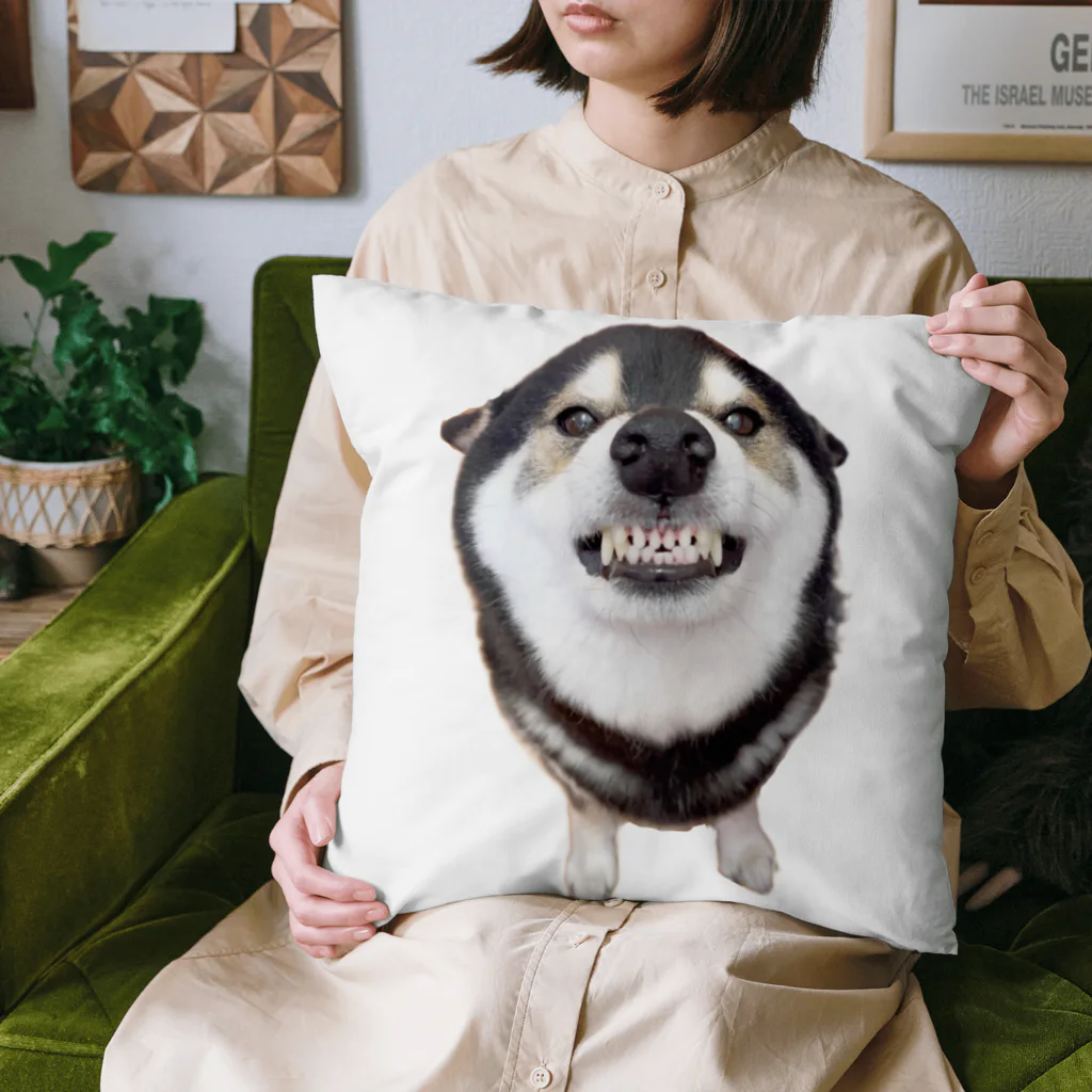 【ガルガルSHOP】柴犬大河と黒ラブ銀河の部屋の柴犬大河のガルガル・クッション Cushion