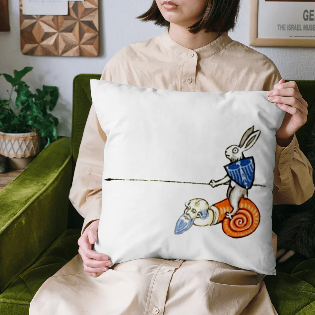 USGのキモい何かに乗るウサギ Cushion