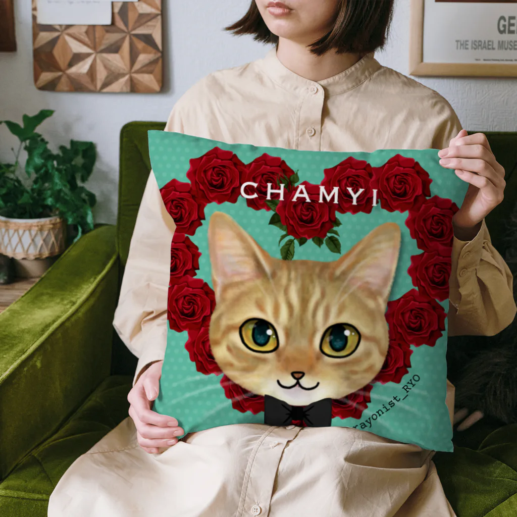 猫のイラスト屋さんのchamyi Cushion