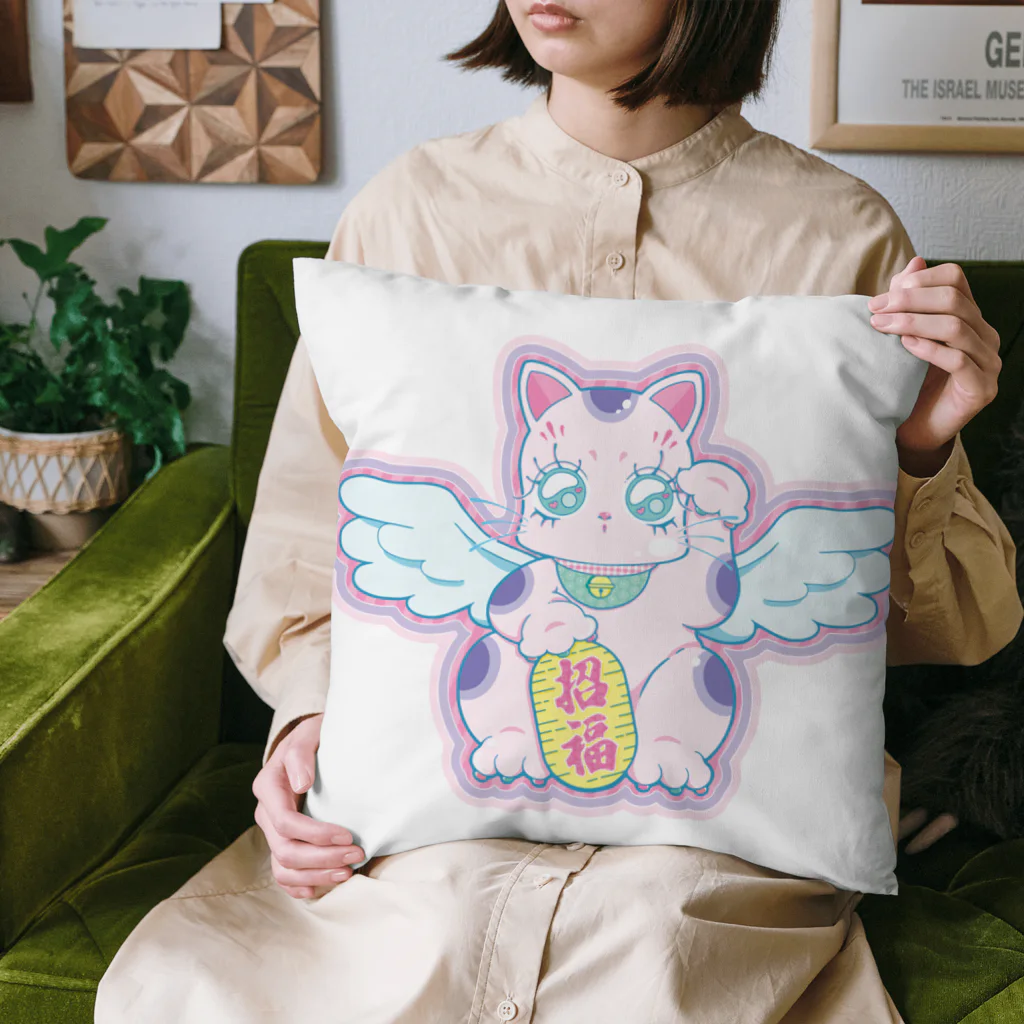 誘いの令和の招き猫ちゃん Cushion