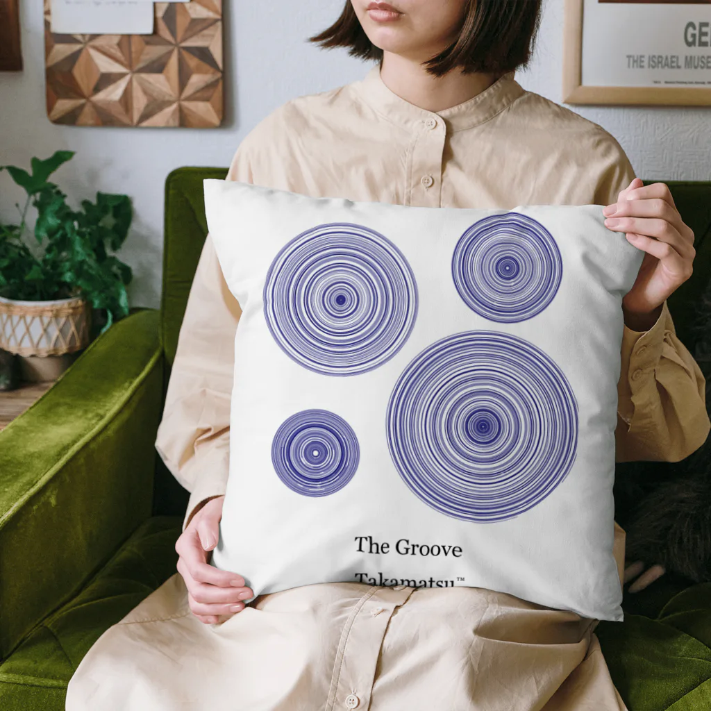 the groove takamatsu.のtype:1 Blue Cushion