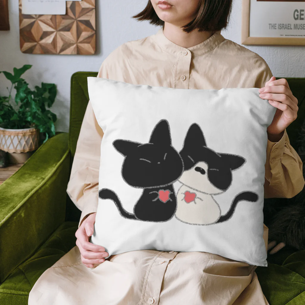 しろたぬき。のあさじみ(らぶらぶ) Cushion