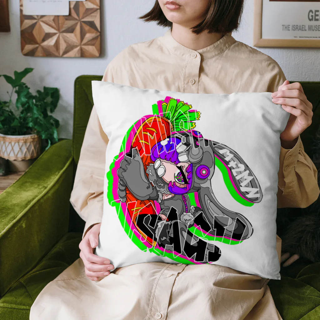 松本芽維新の我楽多SHOPのSAMISHINBO USAGI!! Cushion