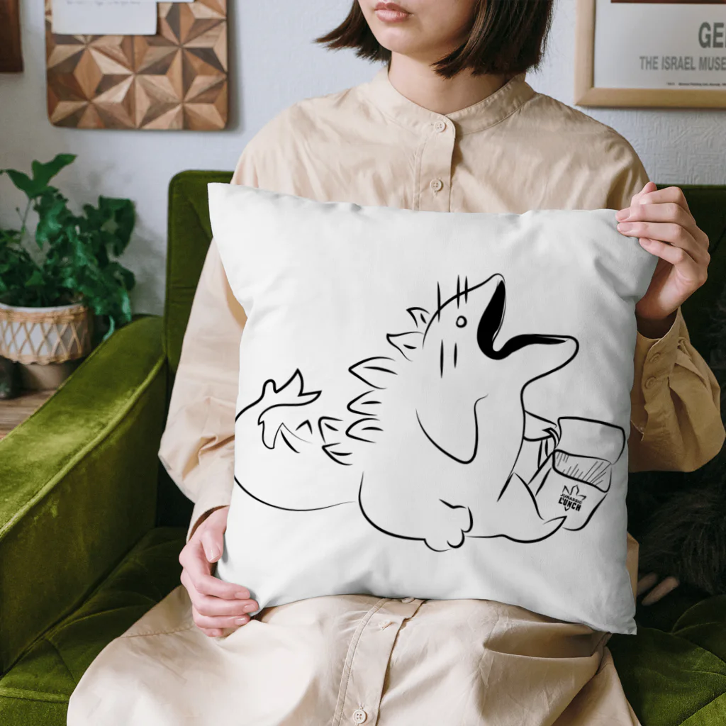 Owl and Potato Creationのステゴサウルス 草食系 ジュラシックランチ Cushion