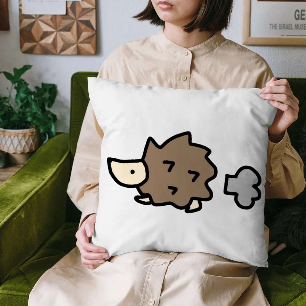 KIKITEKI_LABORATORYのてくてくはりねずみ Cushion