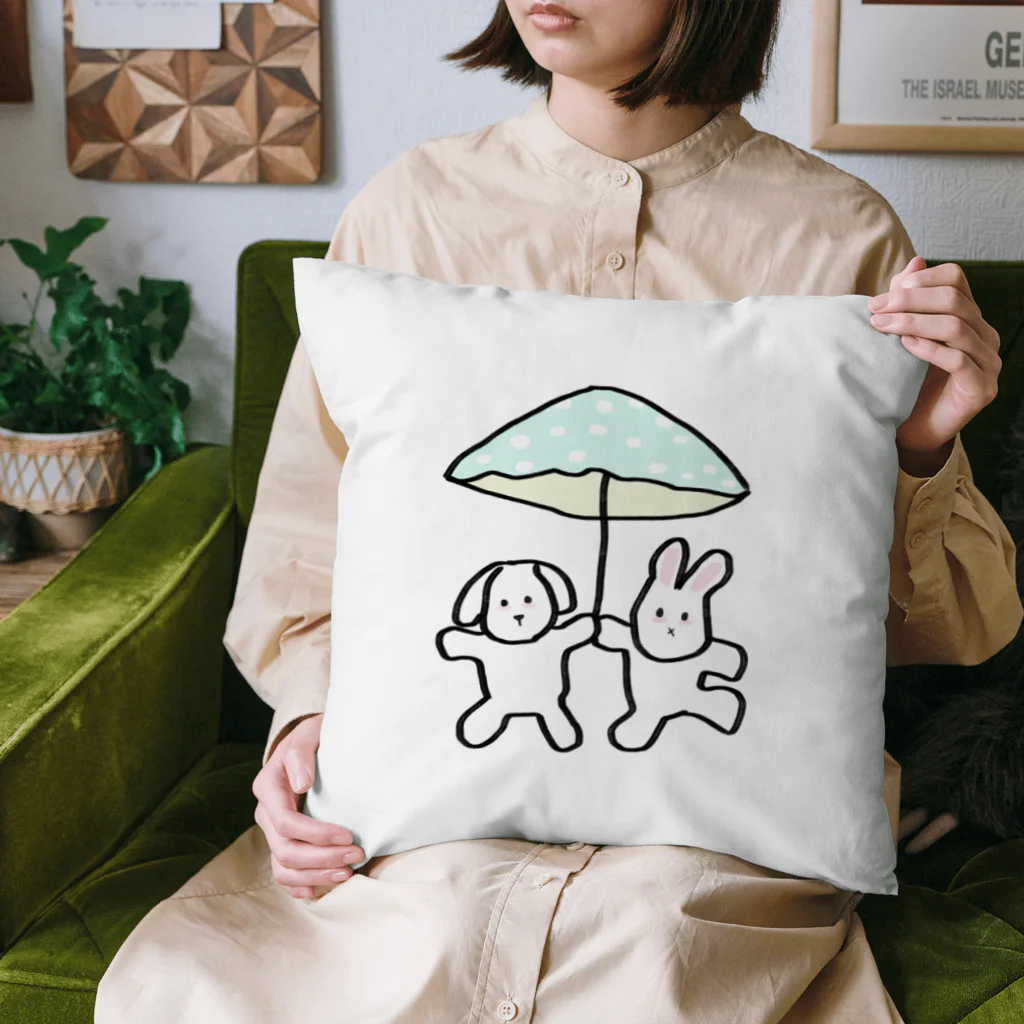 みにゆん　ねこの雨の日 Cushion