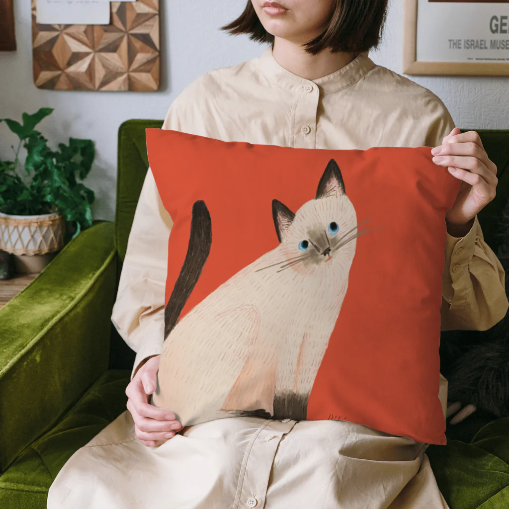 ネコノートショップ（neco-note shop）のビビ（つかねこ） Cushion