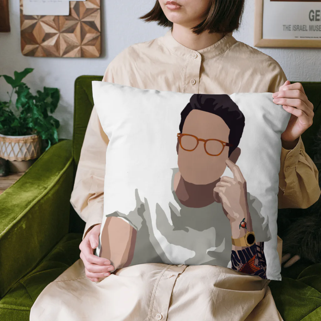 strat.Jay's shopのjohn mayer ジョンメイヤー イラスト 絵 ロックスター ギターリスト Cushion