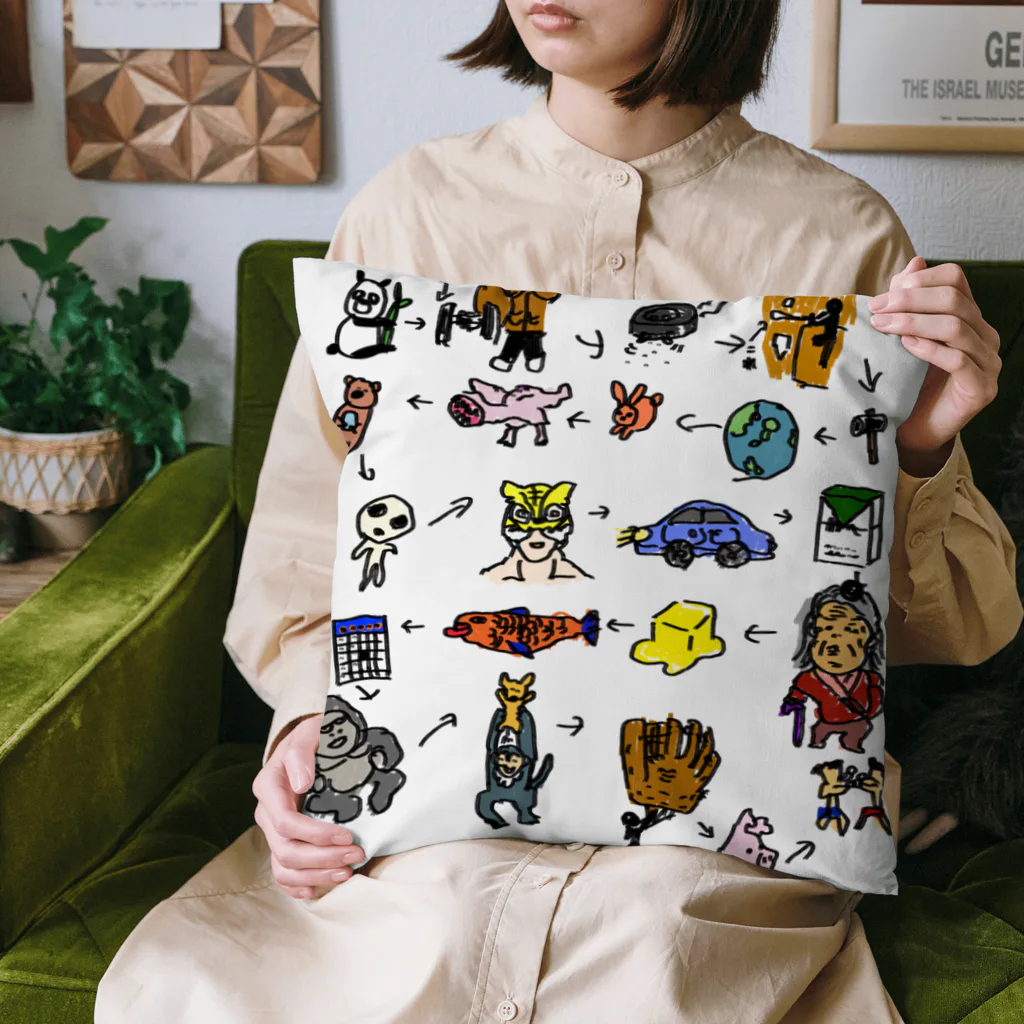 のんきのカラフルしりとり Cushion