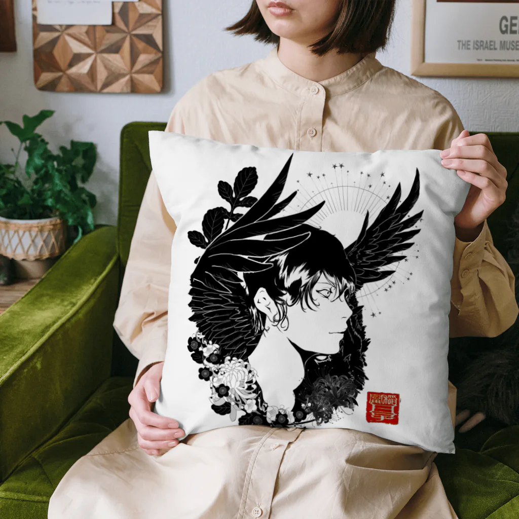 創作男子・稲冨の鴉 Cushion