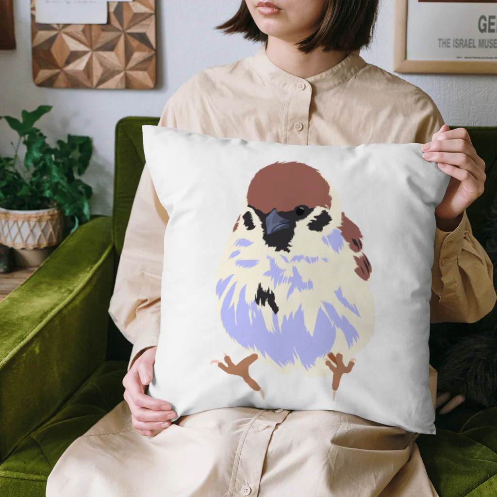 なはるんのジャンプするすずめ Cushion