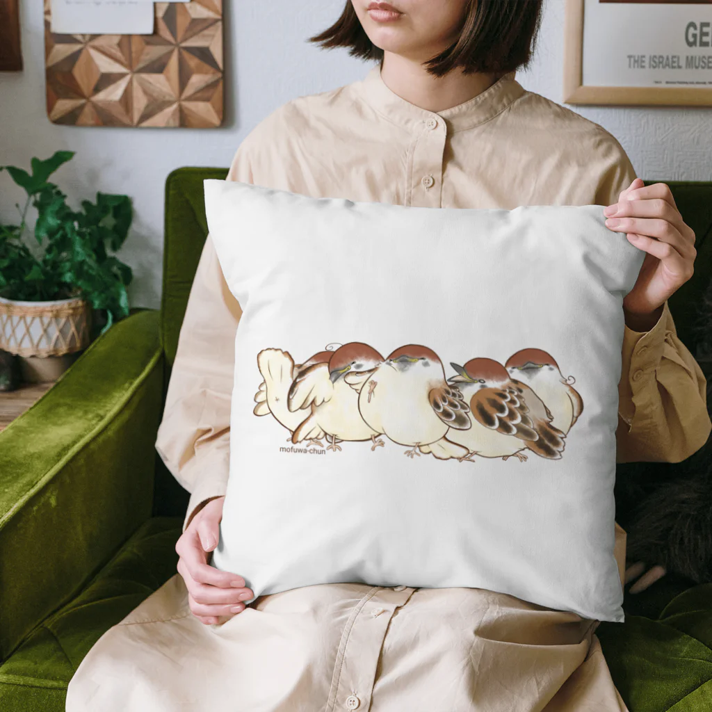 もふわちゅんSUZURI店。のもふわちゅん・集合！ Cushion