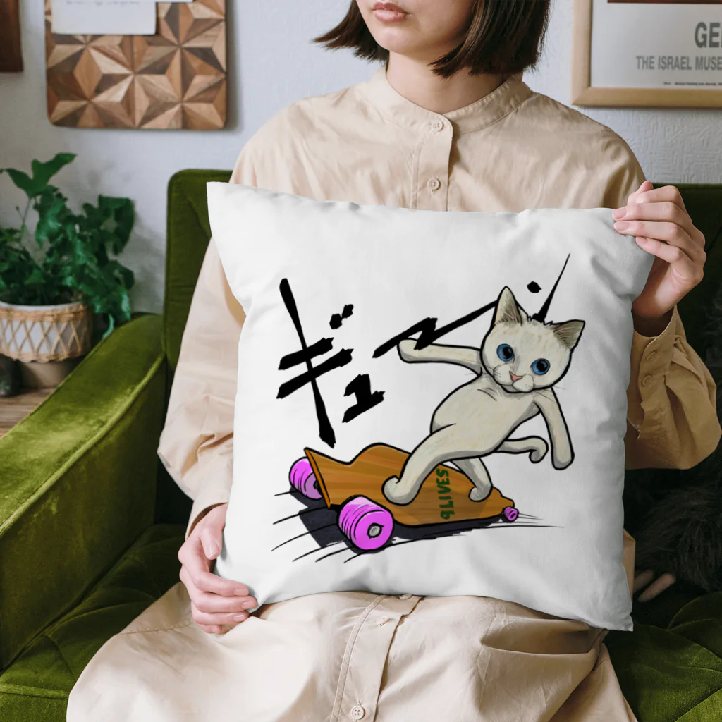 TAKE-TONのロングボードねこ Cushion