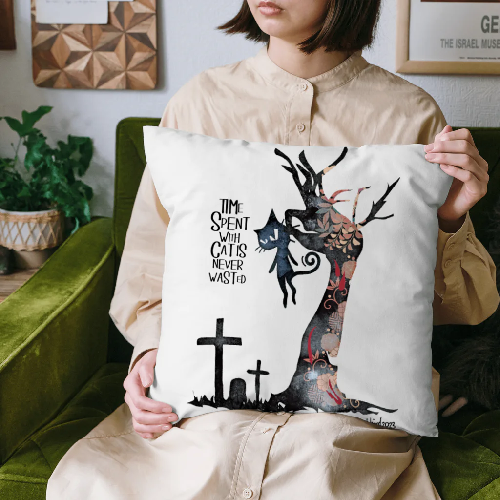 Ryuthirdの猫の木 Cushion