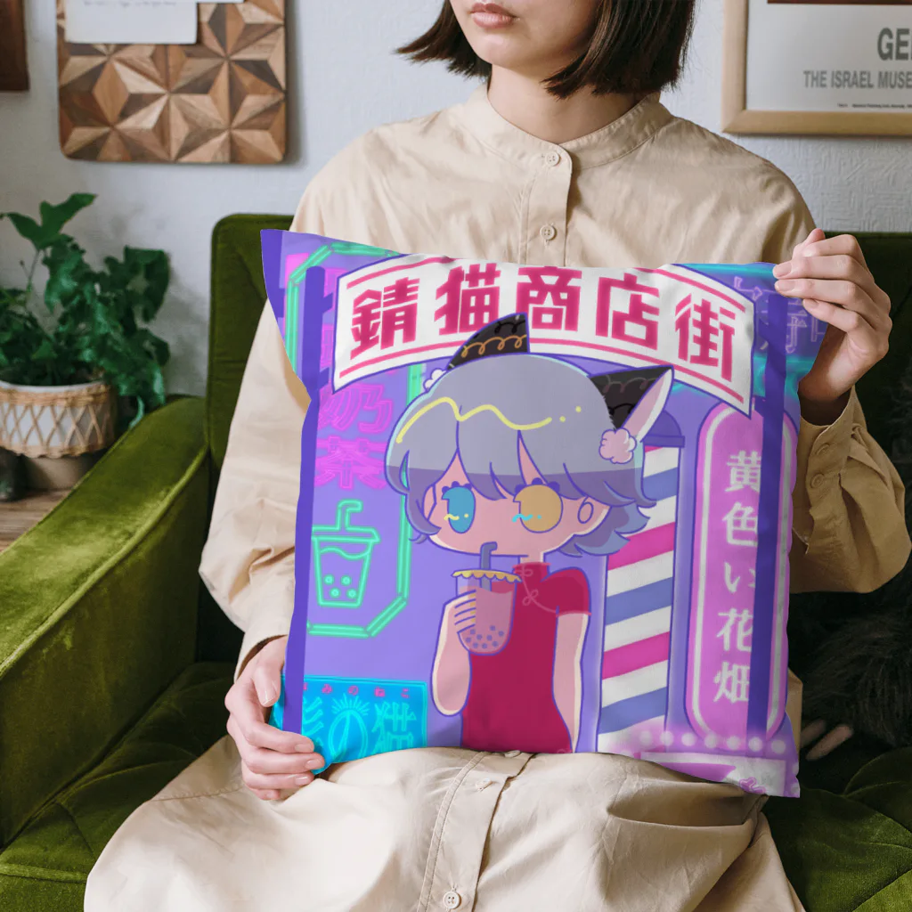 たんぽぽねここ物販コーナーのたんぽぽねここ◇2周年記念グッズ Cushion